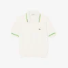 Polo da donna corta in cotone elasticizzato senza cuciture 3D Polo da donna corta in cotone elasticizzato senza cuciture 3D
