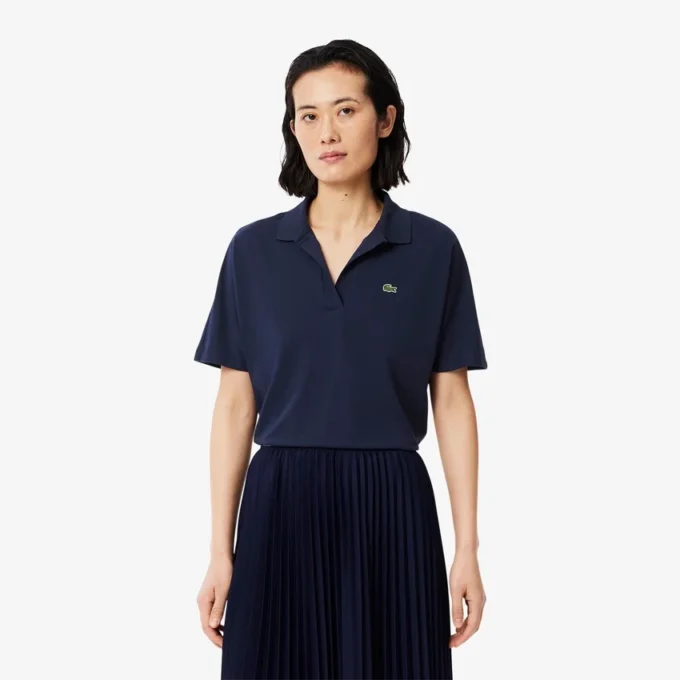 Polo da donna in piqué dalla vestibilità comoda Polo da donna in piqué dalla vestibilità comoda