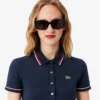 Polo da donna L.12.D slim fit con dettagli rifiniti Polo da donna L.12.D slim fit con dettagli rifiniti