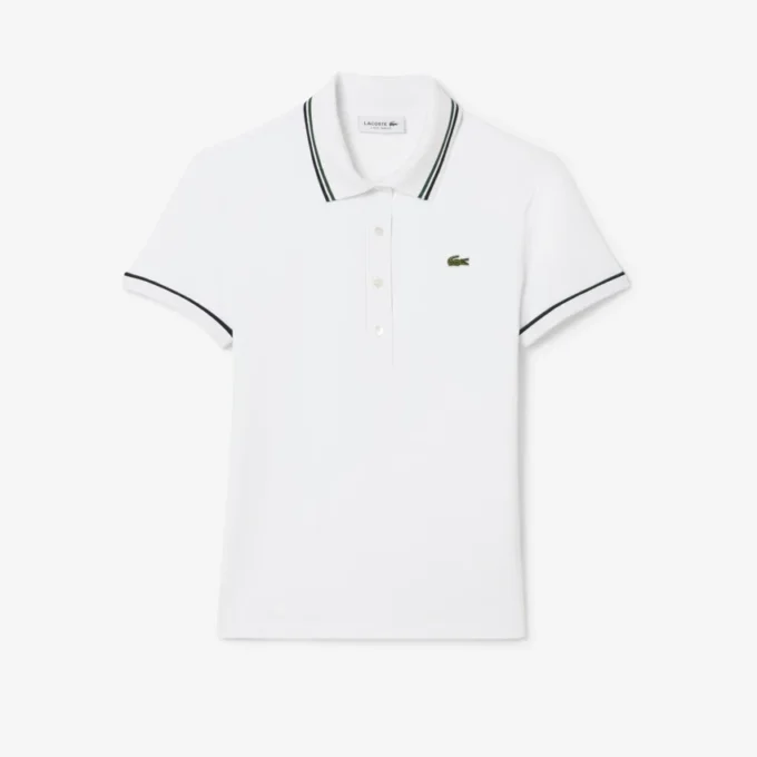 Polo da donna L.12.D slim fit con dettagli rifiniti Polo da donna L.12.D slim fit con dettagli rifiniti