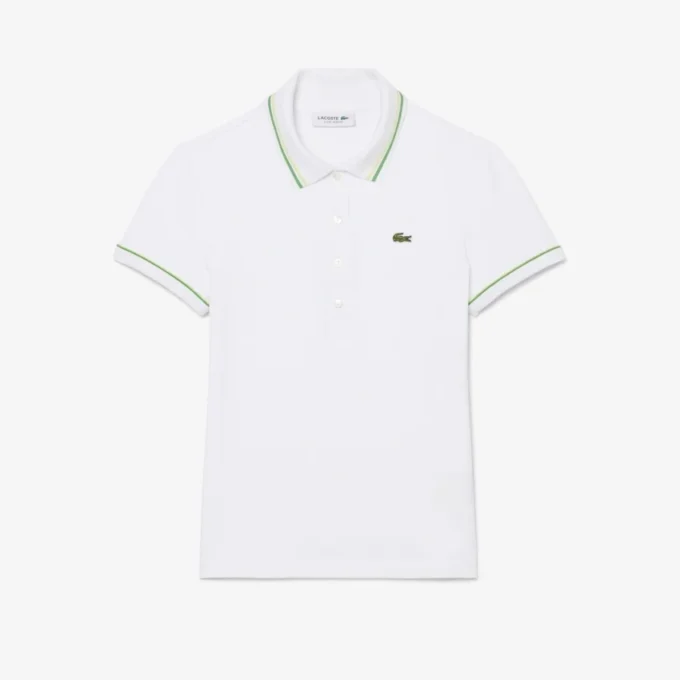 Polo da donna L.12.D slim fit con dettagli rifiniti Polo da donna L.12.D slim fit con dettagli rifiniti