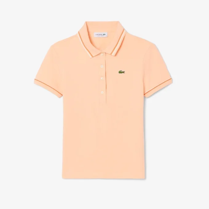 Polo da donna L.12.D slim fit con dettagli rifiniti Polo da donna L.12.D slim fit con dettagli rifiniti