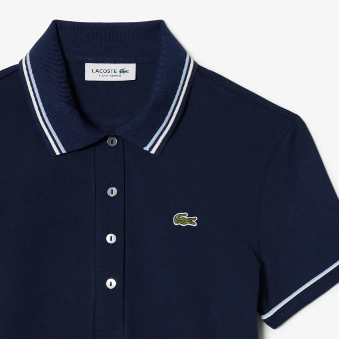 Polo da donna L.12.D slim fit con dettagli rifiniti Polo da donna L.12.D slim fit con dettagli rifiniti