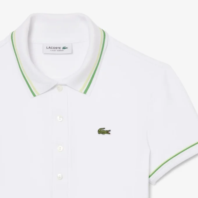 Polo da donna L.12.D slim fit con dettagli rifiniti Polo da donna L.12.D slim fit con dettagli rifiniti