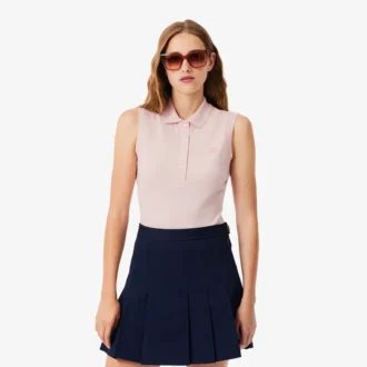 Polo da donna senza maniche elasticizzata L.12.D Slim Fit