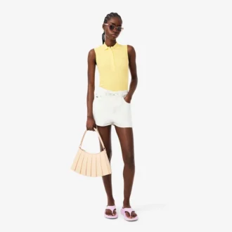 Polo da donna senza maniche elasticizzata L.12.D Slim Fit