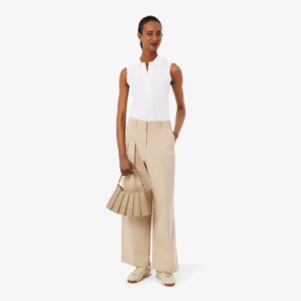 Polo da donna senza maniche elasticizzata L.12.D Slim Fit
