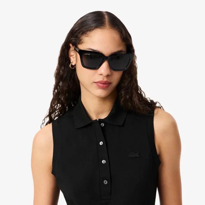Polo da donna senza maniche elasticizzata L.12.D Slim Fit Polo da donna senza maniche elasticizzata L.12.D Slim Fit
