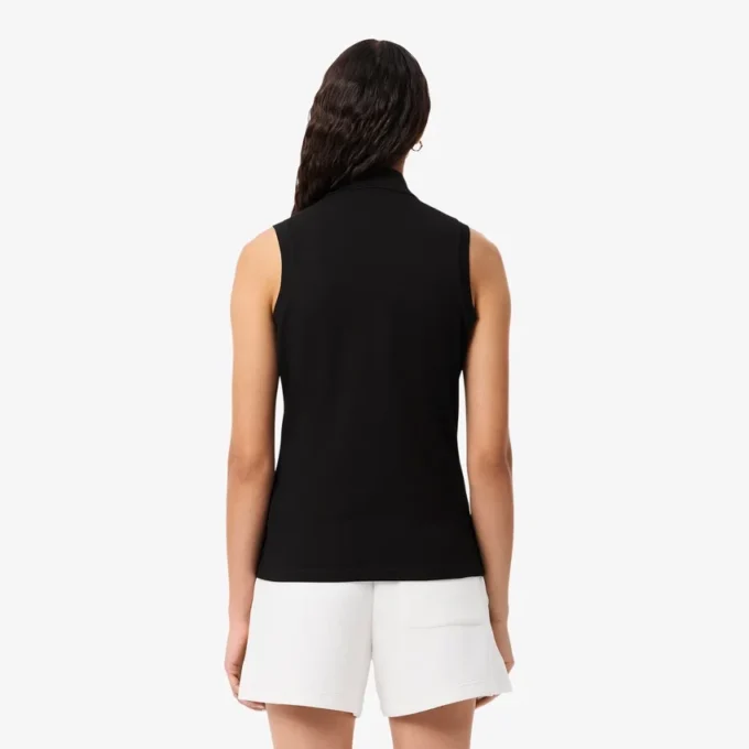 Polo da donna senza maniche elasticizzata L.12.D Slim Fit Polo da donna senza maniche elasticizzata L.12.D Slim Fit