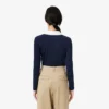 Polo da donna slim fit con dettagli rifiniti e maniche lunghe Polo da donna slim fit con dettagli rifiniti e maniche lunghe