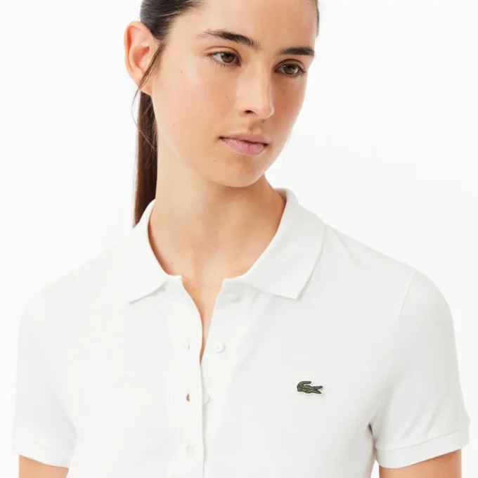 Polo da donna slim fit in cotone elasticizzato L.12.12 Polo da donna slim fit in cotone elasticizzato L.12.12