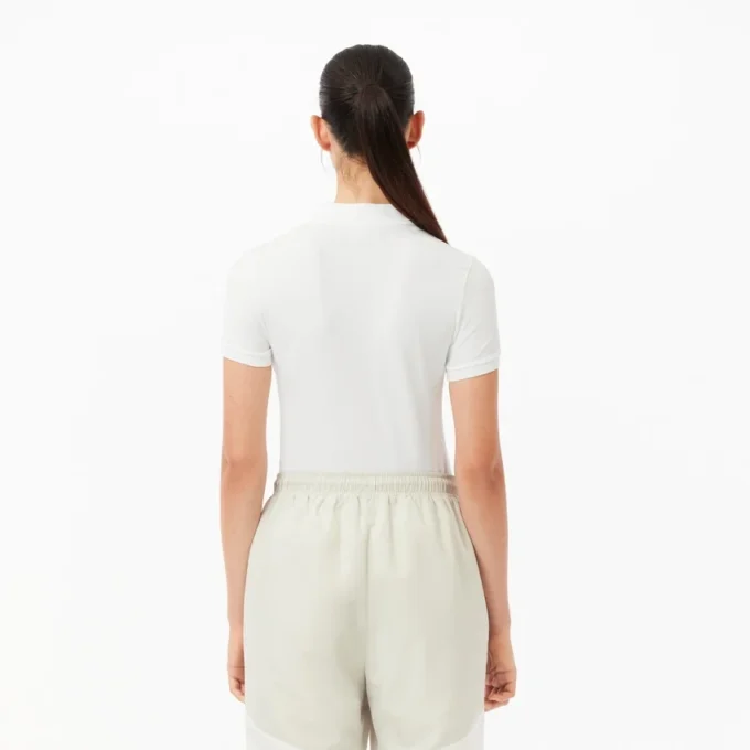 Polo da donna slim fit in cotone elasticizzato L.12.12 Polo da donna slim fit in cotone elasticizzato L.12.12