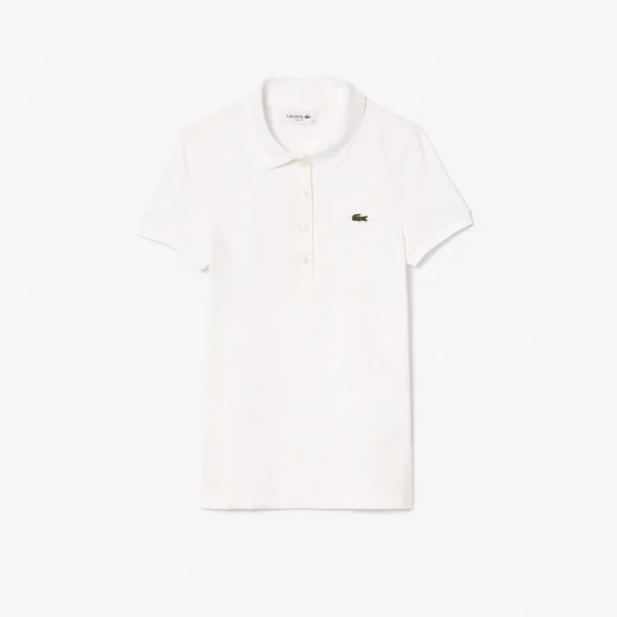Polo da donna slim fit in cotone elasticizzato L.12.12 Polo da donna slim fit in cotone elasticizzato L.12.12