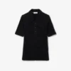 Polo da donna slim fit in maglia a coste morbida Polo da donna slim fit in maglia a coste morbida