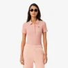 Polo da donna slim fit L.12.12 in cotone a costine Polo da donna slim fit L.12.12 in cotone a costine