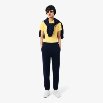 Polo da donna slim fit L.12.12 in cotone a costine