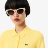 Polo da donna slim fit L.12.12 in cotone a costine Polo da donna slim fit L.12.12 in cotone a costine