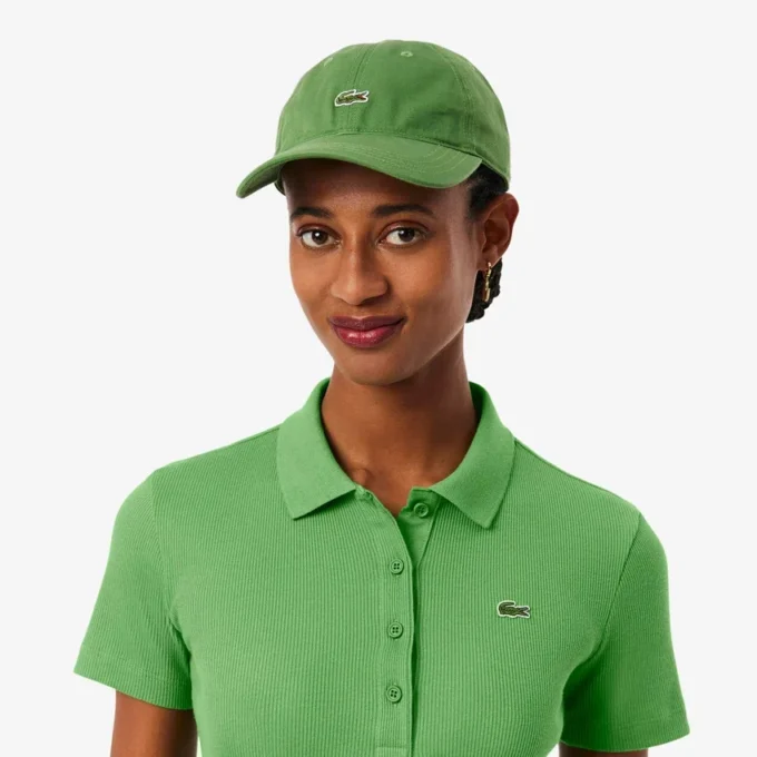 Polo da donna slim fit L.12.12 in cotone a costine Polo da donna slim fit L.12.12 in cotone a costine