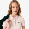Polo da donna slim fit L.12.12 in cotone a costine Polo da donna slim fit L.12.12 in cotone a costine