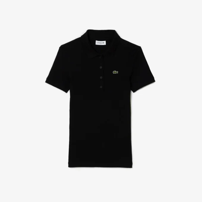 Polo da donna slim fit L.12.12 in cotone a costine Polo da donna slim fit L.12.12 in cotone a costine