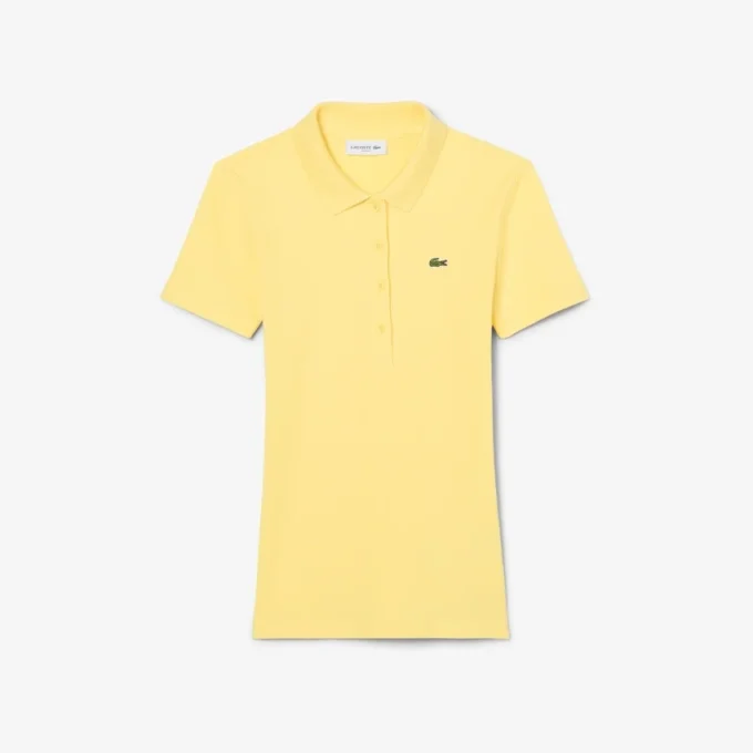 Polo da donna slim fit L.12.12 in cotone a costine Polo da donna slim fit L.12.12 in cotone a costine