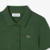 Polo da donna slim fit L.12.12 in cotone a costine Polo da donna slim fit L.12.12 in cotone a costine