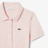 Polo da donna slim fit L.12.12 in cotone a costine Polo da donna slim fit L.12.12 in cotone a costine
