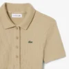 Polo da donna slim fit L.12.12 in cotone a costine Polo da donna slim fit L.12.12 in cotone a costine