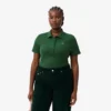 Polo da donna slim fit L.12.12 in cotone a costine Polo da donna slim fit L.12.12 in cotone a costine