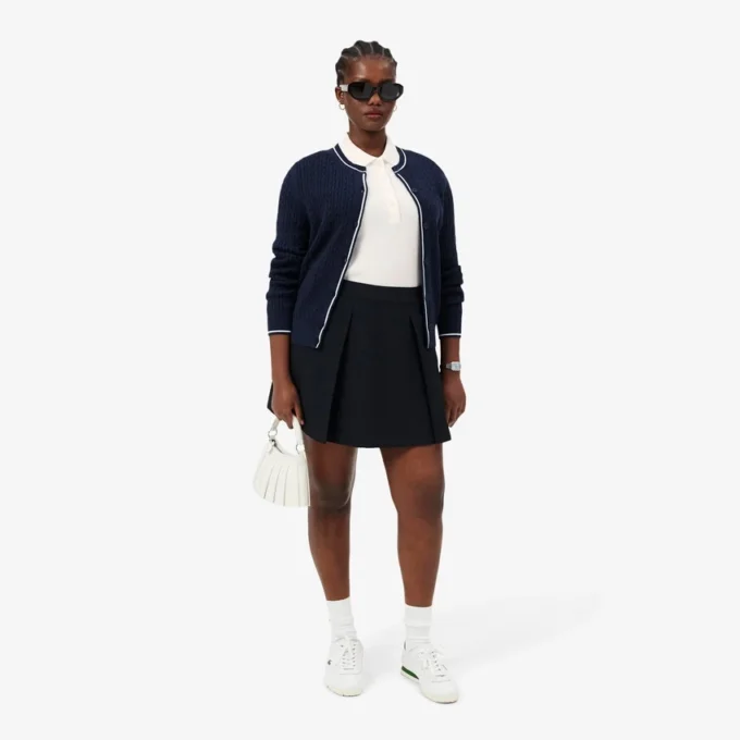 Polo da donna slim fit L.12.12 in cotone a costine Polo da donna slim fit L.12.12 in cotone a costine