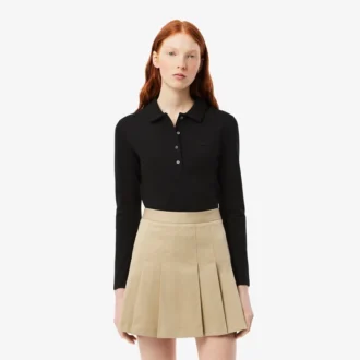 Polo da donna slim fit L.12.12 in tessuto elasticizzato Mini Piqua