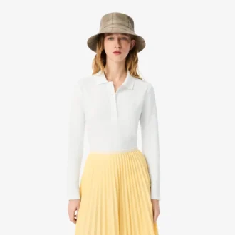 Polo da donna slim fit L.12.12 in tessuto elasticizzato Mini Piqua