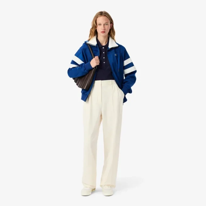 Polo da donna slim fit L.12.12 in tessuto elasticizzato Mini Piqua Polo da donna slim fit L.12.12 in tessuto elasticizzato Mini Piqua