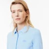 Polo da donna slim fit L.12.12 in tessuto elasticizzato Mini Piqua Polo da donna slim fit L.12.12 in tessuto elasticizzato Mini Piqua