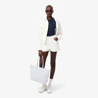 Polo da donna Slim Fit Pointelle con marchio L.12.12