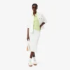 Polo da donna Slim Fit Pointelle con marchio L.12.12
