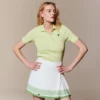 Polo da donna Slim Fit Pointelle con marchio L.12.12