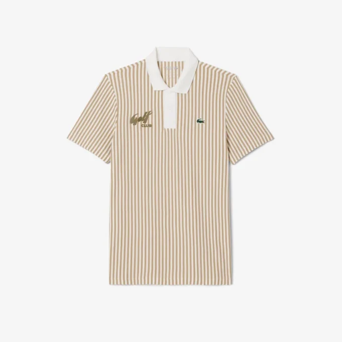 Polo da golf a righe termoregolante da uomo
