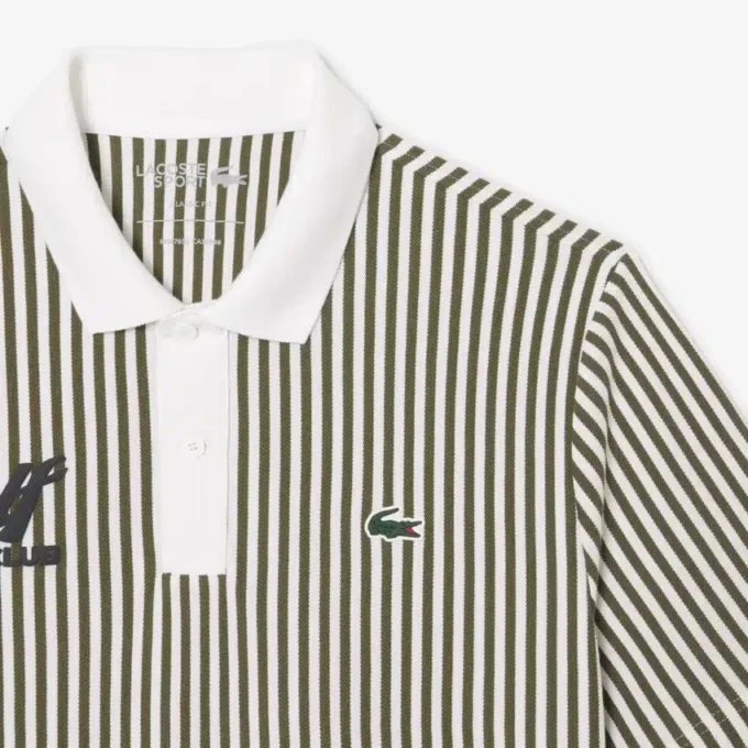 Polo da golf a righe termoregolante da uomo