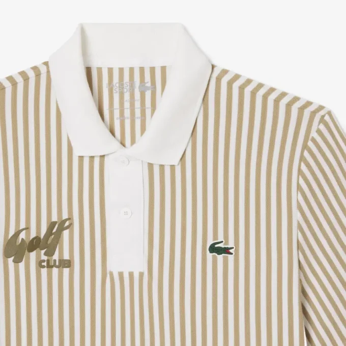 Polo da golf a righe termoregolante da uomo