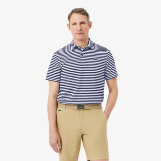 Polo da golf a righe Ultra Dry Regular Fit