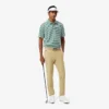 Polo da golf a righe Ultra Dry Regular Fit