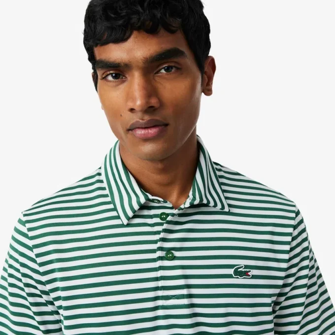 Polo da golf a righe Ultra Dry Regular Fit