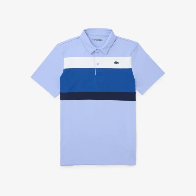 Polo da golf da uomo a vestibilità regolare con blocchi di colore