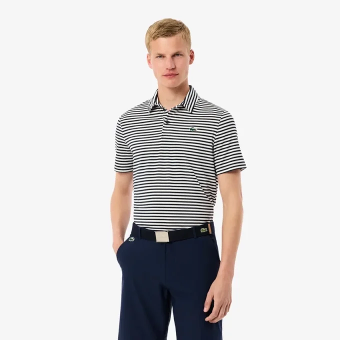 Polo da golf da uomo con protezione UV e vestibilità regolare