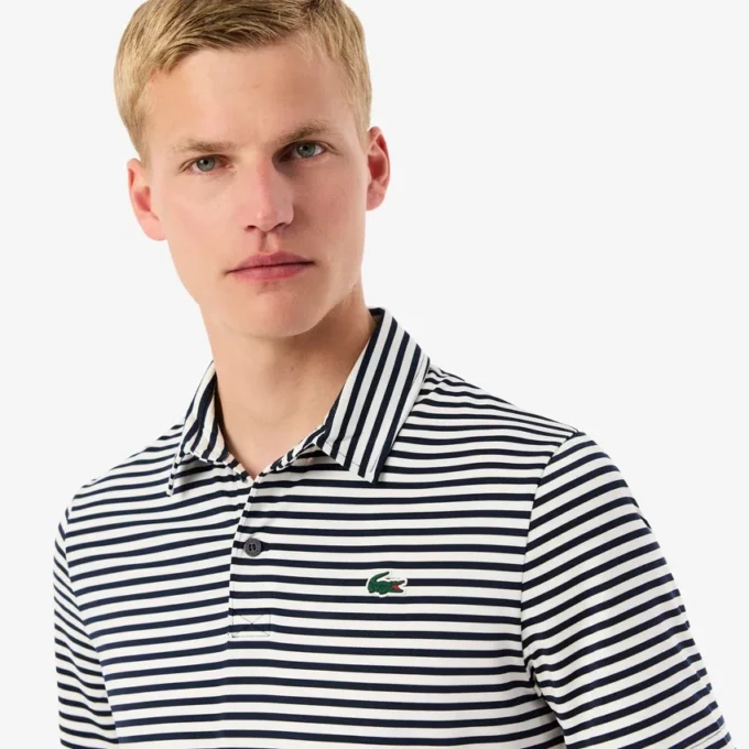 Polo da golf da uomo con protezione UV e vestibilità regolare