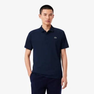 Polo da golf da uomo con protezione UV, vestibilità regolare
