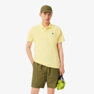 Polo da golf da uomo con protezione UV, vestibilità regolare