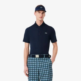 Polo da golf da uomo con protezione UV, vestibilità regolare