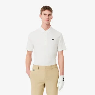 Polo da golf da uomo con protezione UV, vestibilità regolare